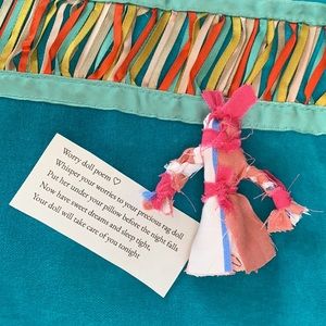 🌞3/$20 Worry Doll Upcycled Handcrafted